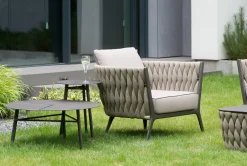 Stolik kawowy Kampala czarny 80x80x35 cm Miloo Home
