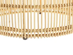 Stolik kawowy rattanowy 84 cm jasne drewno