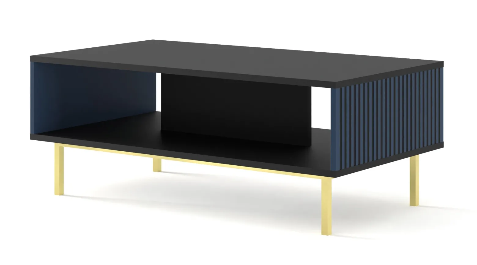 Stolik kawowy RAVENNA F 90 cm granatowy