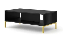 Stolik kawowy WAVE 90x60 cm frez czarny mat