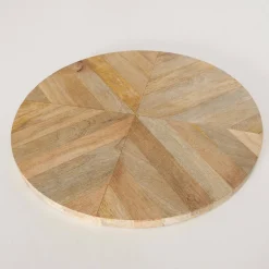 Stolik kawowy z blatem z drewna mango MANDI, Ø 46 cm
