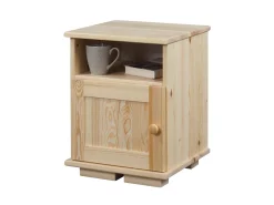 Stolik nocny MODERN III, kolor sosnowy, drzwi lewostronne