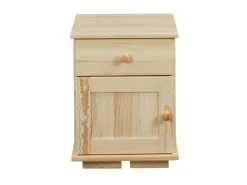 Stolik nocny MODERN II, kolor sosnowy, drzwi lewostronne