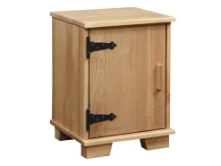 Stolik nocny Natural wood drewniany drzwi L, kolor dębowy