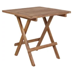 STOLIK POMOCNICZY Bilbao 50x50cm naturalny z drewna tekowego