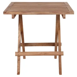 STOLIK POMOCNICZY Bilbao 50x50cm naturalny z drewna tekowego