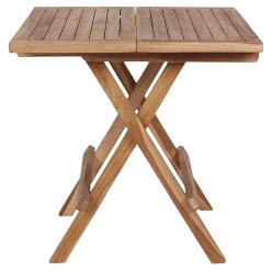 STOLIK POMOCNICZY Bilbao 50x50cm naturalny z drewna tekowego