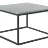 Stolik Pony 50x50 Marmur biały/czarny