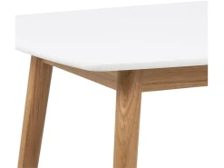 Stół prostokątny Nagano 150x80 dąb biały