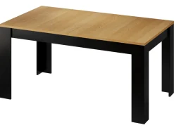 Stół rozkładany Verita 160-200x90 dąb naturalny/czarny