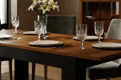Stół rozkładany Verita 160-200x90 dąb naturalny/czarny