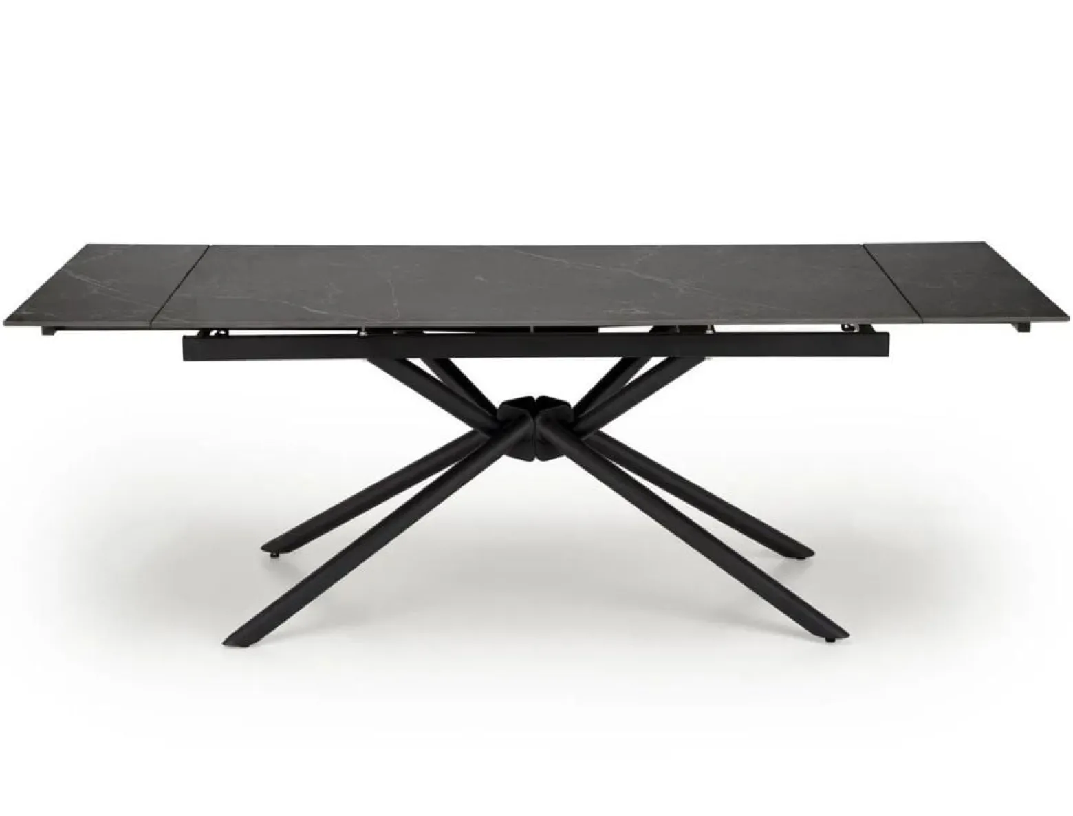 Stół rozkładany VITORINO 160(220)x90 czarny marmur