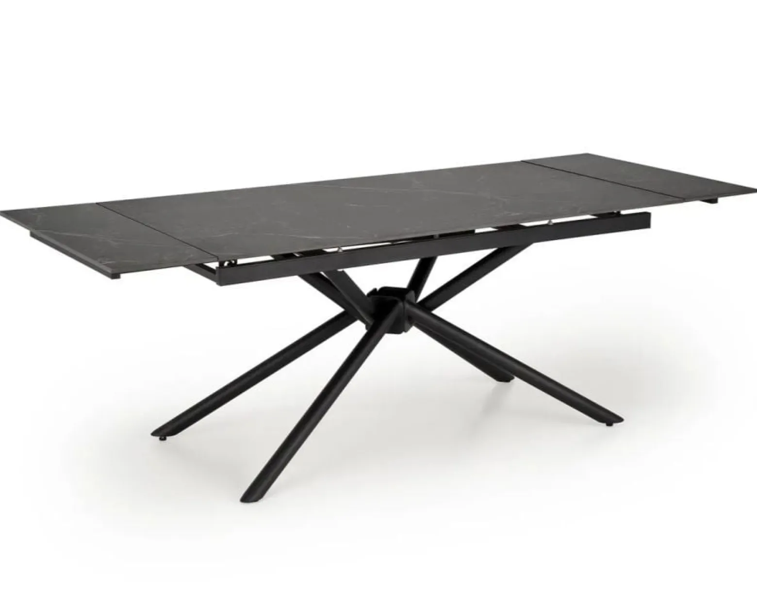 Stół rozkładany VITORINO 160(220)x90 czarny marmur