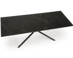 Stół rozkładany VITORINO 160(220)x90 czarny marmur