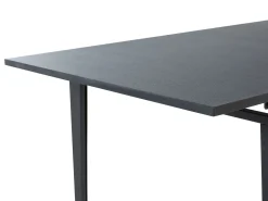 Stół rozkładany 120/160x80 cm czarny