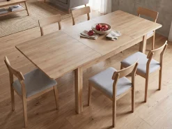 Stół rozkładany 140/205x90 z drewna MADURA, kolor dębowy