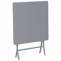 STÓŁ SKŁADANY Greensboro szary 70x71cm stalowy