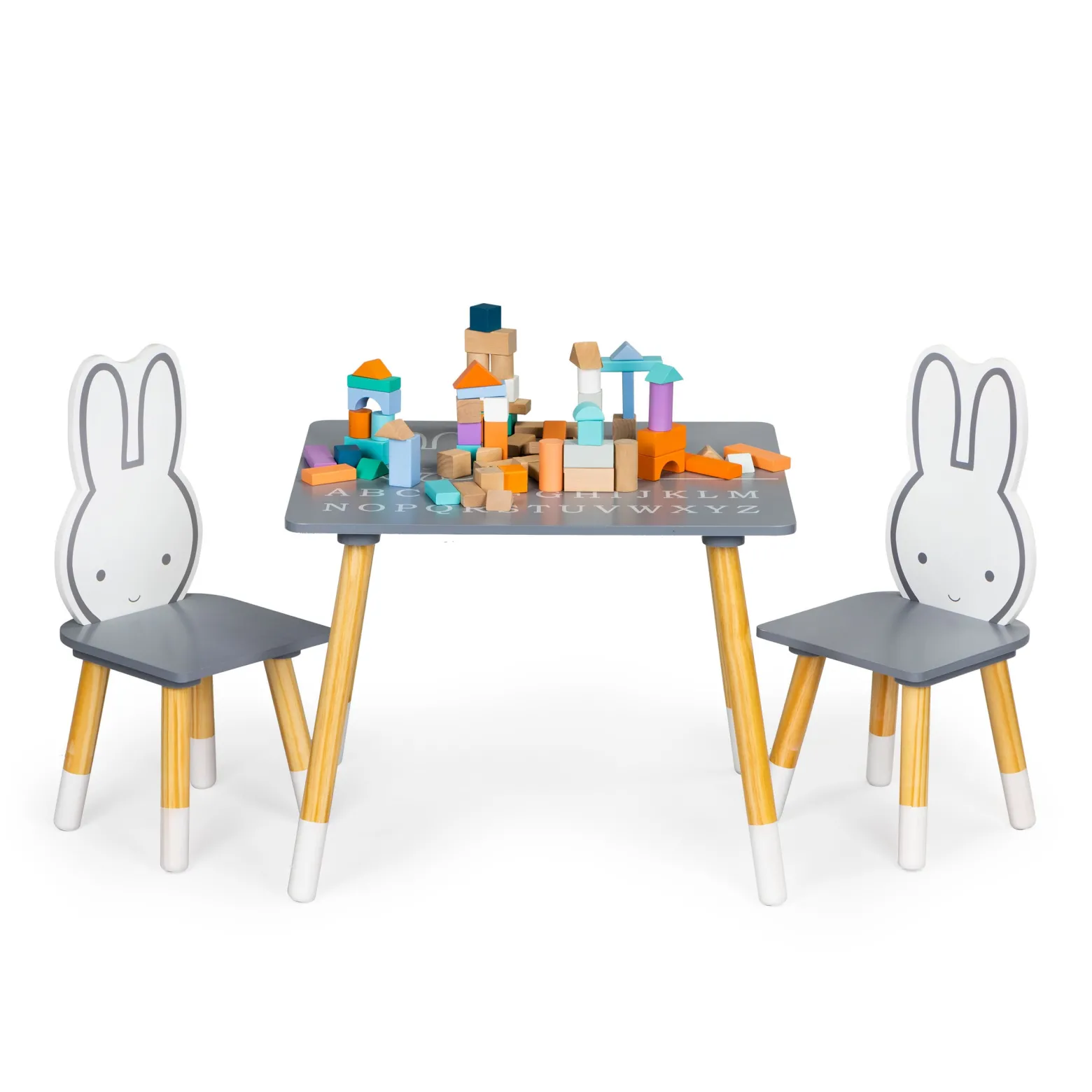 Stół stolik +2 krzesła meble dla dzieci zestaw ECOTOYS