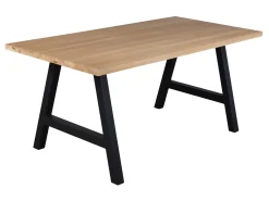 Stół 140x90 drewno z metalem Kawola, kolor dębowy