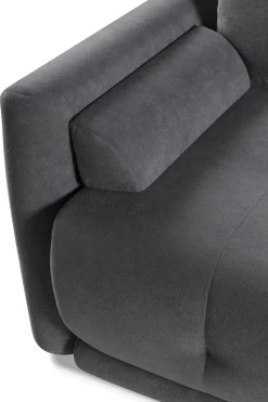 Stylowa pikowana sofa ETNO szara z funkcją spania do salonu