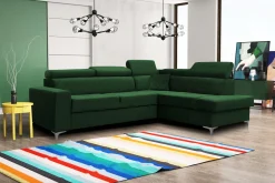 Stylowy Narożnik tapicerowany do salonu VIVIENNE / FRESH13 zielony