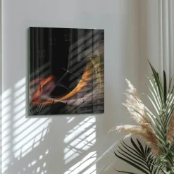 Stylowy zegar 30x30 Abstrakcja nowoczesny do salonu