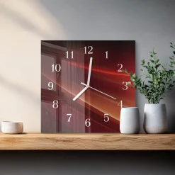 Stylowy zegar 30x30 Abstrakcja nowoczesny do salonu