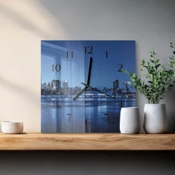 Stylowy zegar 30x30 Horyzont design na ścianę