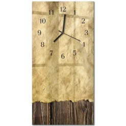 Stylowy zegar 30x60 Papier Stołowy design na ścianę