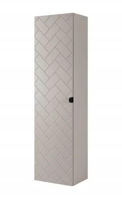 Słupek Łazienkowy 136 cm MADIS KASZMIR Półki Uchwyt Black