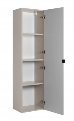 Słupek Łazienkowy 136 cm MADIS KASZMIR Półki Uchwyt Black