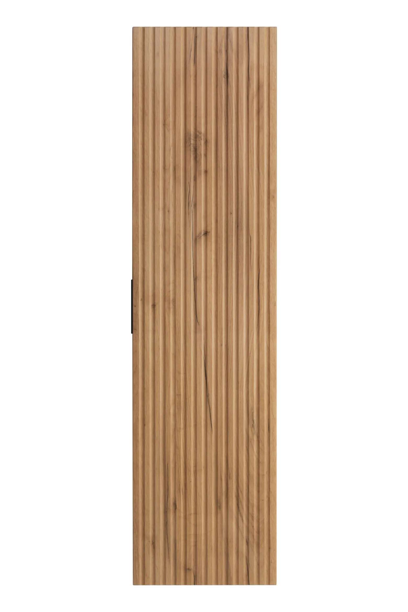 Słupek Łazienkowy 136 cm RYFLE Wiszący FRONT Dąb ZŁOTY Półki