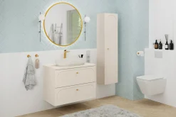 Słupek Łazienkowy Wiszący 140 cm DONNA SAND BEŻOWY