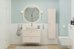 Słupek Łazienkowy Wiszący 140 cm DONNA SAND BEŻOWY