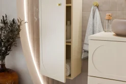 Słupek Łazienkowy Wiszący 140 cm DONNA SAND BEŻOWY