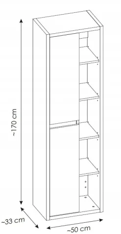 Słupek wysoki 170 cm DEVON