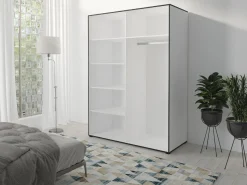 Szafa OSLO I 150 z lustrem Biały