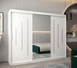 Szafa przesuwna Garderoba YORK 1 250 biały/biały