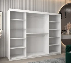 Szafa przesuwna Garderoba YORK 1 250 biały/biały