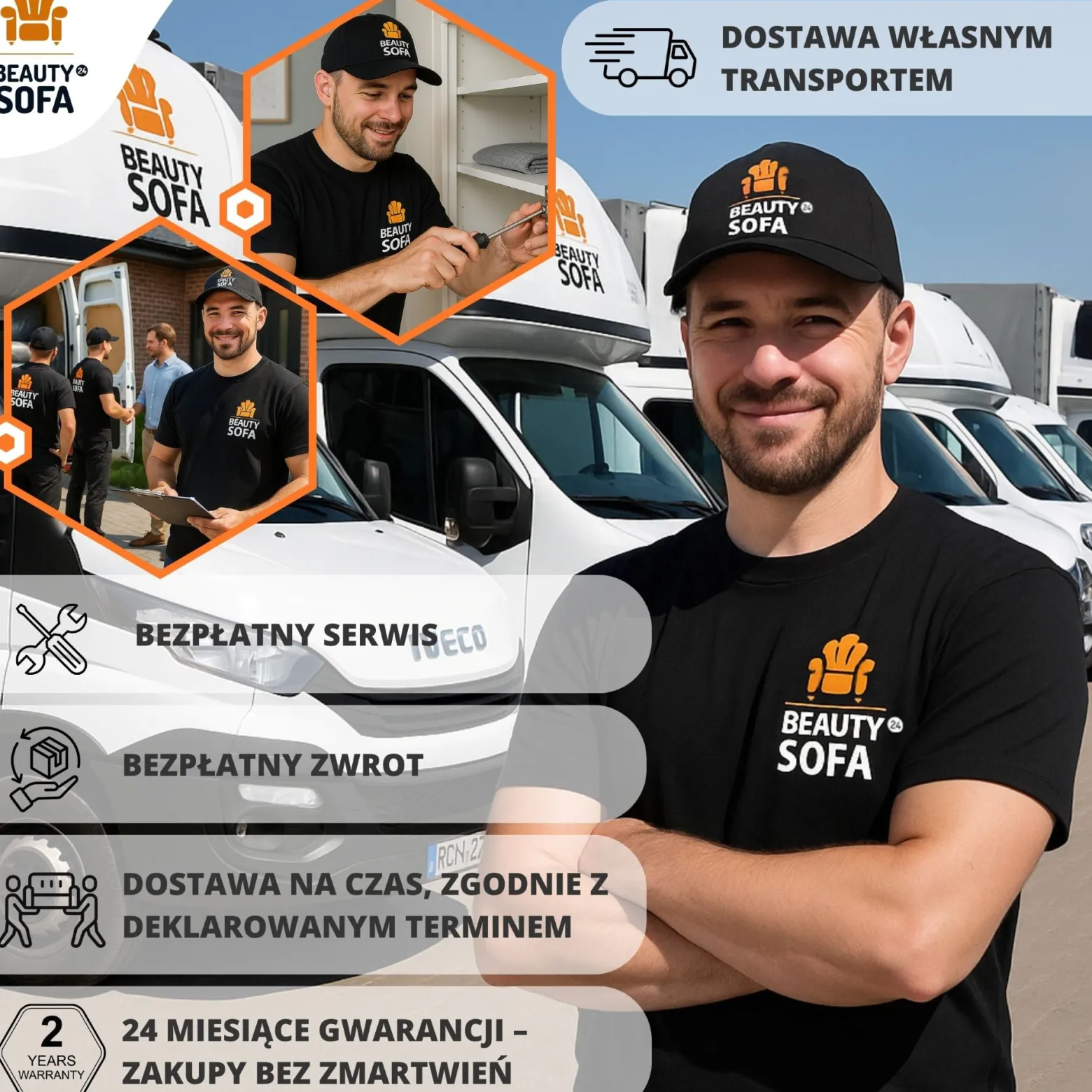 Szafa przesuwna z lustrem DONATELLO 100 cm | Biała z szufladami