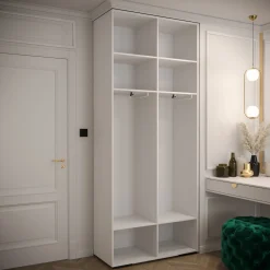 Szafa uchylna Garderoba MANHATTAN RYFEL 9 100 biały