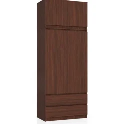 Szafa do sypialni, nadstawka, DORMI, 90x51x234 cm, wenge, mat | TYLETEGOTU