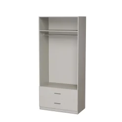 Szafa 100 D, Półki, Szuflady, Drążek Ubraniowy - System Max Szafa 100 D