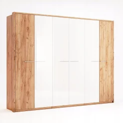 SZAFA 6-DRZWIOWA Madera dąb/biały płyta wiórowa laminowana