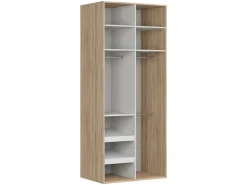 Szafa dwudrzwiowa Flex 100 cm biały połysk