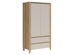 Szafa dwudrzwiowa Sawira II 106 cm dąb mauvella/kaszmir