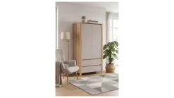 Szafa dwudrzwiowa Sawira II 106 cm dąb mauvella/kaszmir