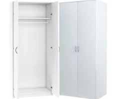Szafa Dwudrzwiowa SZ04 Biały 193x85x55 cm Bestseller