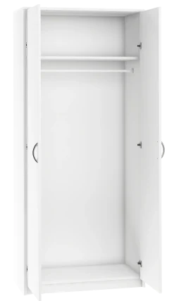 Szafa Dwudrzwiowa SZ04 Biały 193x85x55 cm Bestseller