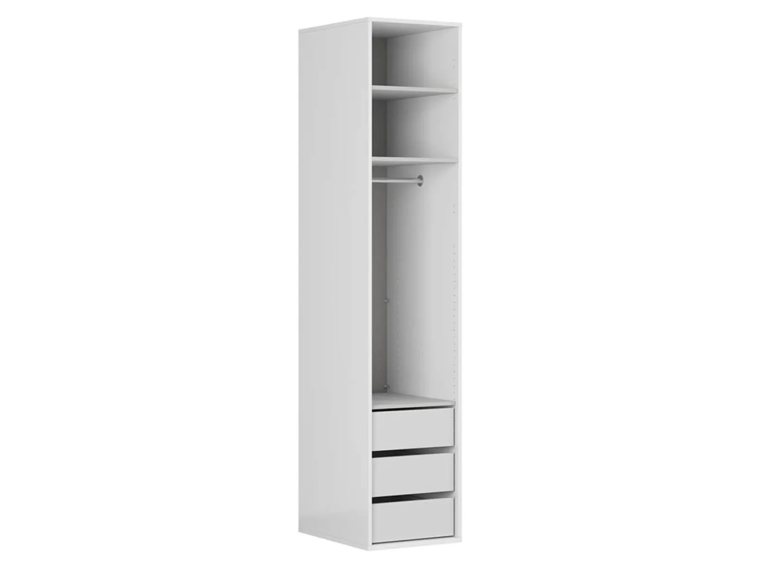 Szafa Flex 50 cm biały/grafit